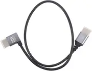 GREENADSCAPE Left Angled Male to Male Video Cable Bendable Monitor Connector for Tvs Computers Top Boxes for Easy Installation Immersive Viewing Experience