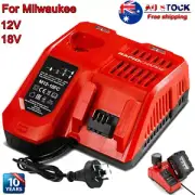 Fast Battery Charger For Milwaukee M12-18FC 18V Multi Voltage Rapid Dual M12&M18