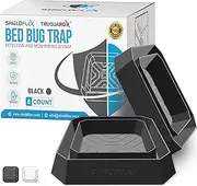 Bed Bug Trap — 8 Pack | TruGuard X Bed Bug Interceptors (Black) | Eco Friendly Traps for Bed Legs | Reliable Insect Detector, Interceptor, and Monitor for Pest Control and Treatment