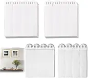 24 Pairs Picture Hanging Strips Heavy Duty, Poster Hanger, Removable Picture Hooks and Loop Tape Picture Hanger, Waterproof Adhesive Strips Without Nails for Frame Hanging and Christmas Decorations