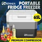 KENNER 65L Portable Car Fridge Freezer Cooler 12V/24V/240V Bar Caravan Boat Camp