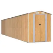 Garden Shed Outdoor Storage Tool Workshop Sheds Light Brown 192x938x223cm