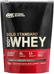 Optimum Nutrition Gold Standard 100% Whey, Double Rich Chocolate, 1 Pound