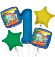 Handy Manny Balloon Bouquet 1st Birthday 5 pcs - Party Supplies