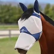 Harrison Howard Full Face Horse Fly Mask UV Protection and Breathable for Equine Use Comfortable Navy XL