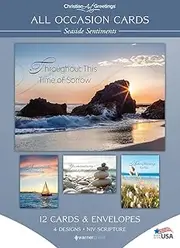 Warner Press Card-Boxed-Seaside Sentiments Assorted (NIV) (Box of 12)