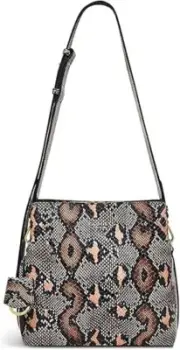 Nwt $248 Radley London Leather Snake Print Brown Black Medium Crossbody Purse