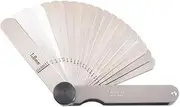 Starrett 66MA Thickness Gage Set With Straight Leaves, 0.05-1.0mm, 20 Leaves
