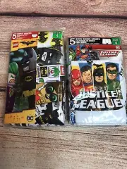 LEGO & Justice League Boys Size 4 Briefs & Boxer Briefs Underwear 10 Pairs