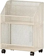 Rolling File Cart Book Shelf with Wheel, Multifunctional Floor Standing Utility Cart Book Storage Rack for Library Office, 2 Layer