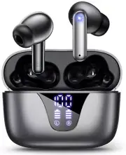 Wireless Earbuds, Ear Buds Bluetooth Headphones 50H Playtime with LED Digital Di