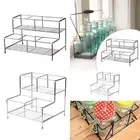 Syrup Bottle Holder Stand 2 Tier Spice Rack for Shop Cabinet Coffee Station