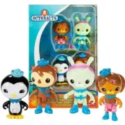 4Pcs Set The Octonauts Action Figure Doll Toy Barnacles Peso Kwazii Crew Pack