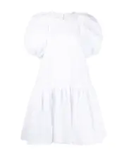 voluminous puff sleeve mini dress UK12 White