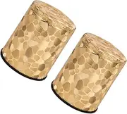 KONTONTY 2pcs Luxury Leather Dice Cup Anti-Cheating Dice Box for Ktv Games and Parties