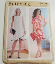 Butterick Pattern R10560 Bottom Ruffle Misses' Dress A5 Size 6 8 10 12 14 Uncut