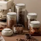 Coffee Beans Vacuum Sealed Tank Glass Food Storage Jars Household Container AU