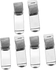 HOMSFOU Versatile Single Hole Pen Holder Spring Clip Metal Clip for Notebook Office