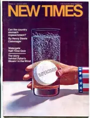 MAG: New Times March 22 1974- Superheroes invade Watergate- Kirby FN