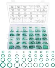 ESEWALAS 495 Pieces Automotive AC O-Rings Kit,SAE Metric O Ring Kit with O-Ring Pick & Installation Tools,Car Air Conditioning AC Rubber O-Ring Gasket Assortment Set for Car Repair, 661DJMFQ001