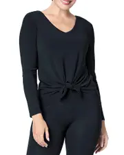 Spanx Better Base Long Sleeve Tie Back Top