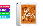 Apple iPad Mini 5 Cellular (64GB, Silver) - Grade (Excellent)