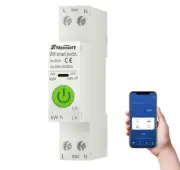 Smart WiFi Circuit Breaker Switch Energy Metering with Leakage Protection H2B9