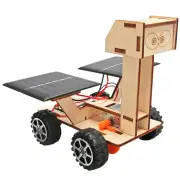 Wooden Solar Power Lunar Exploration Rover Model Assembly Kit DIY Children's Science Experiment Education Puzzle Toy Stu