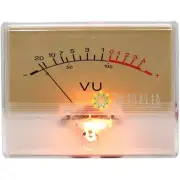 High-precision VU Meter DB Level Head Amplifier Chassis Audio Preamp w Backlight