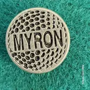 Personalized Metal Golf Ball Marker for Myron