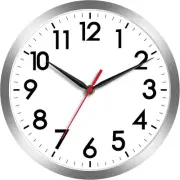 AKCISOT Wall Clock, Modern Small Clocks Battery 8 Inch, B_silver