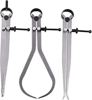 Spring Inside Outside Divider Caliper Set 8-Inch Machinist Tools 3-Pack Calipers