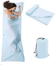 OTDEST Travel and Camping Sheet Sleeping Bag Liner - Lightweight Compact and Portable Adult Sleeping Bag - Ideal for Traveling,Hostels and Camping