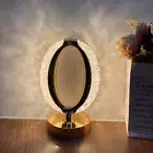 Crystal Desk Lamp LED Bedside Touch Dimmable Table Night Light USB Rechargeable