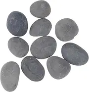 Operitacx 10pcs Gray-Black DIY Painting Stones Hand-Painted Rocks for Home Decor Creative Rocks Smooth Surface