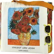 [AUSVKAI] Cute Canvas Tote Bag for Women, Reusable Designer Bags with Handles Pockets&Snaps for College Beach Everyday Grocery