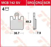 TRW Lucas Racing rubber MCB742CRQ