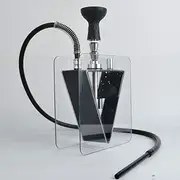 Shisha Hookah Set Sheesha Pipe Modern Acrylic Hookah Party Smoking Set with Shisha Accessories,Without Nicotine