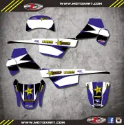 Custom Graphics for Yamaha PW 50 pee wee- All years mx decals BOLD BLUE STYLE