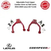 Godspeed Adj. Front Upper Camber Arms w/ Ball Joint For 16-20 Lexus GS F (L10) (for: Lexus)