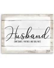Ready2HangArt Husband Wrapped Canvas Wall Art by Olivia Rose