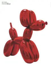 JEFF KOONS (AFTER) Balloon Dog (Red) 50.25" x 35.25" Poster 2012 Pop Art Red Bal