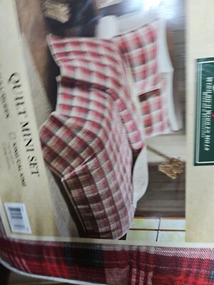 Woolrich Wr14-1785 Tasha Quilt Mini Set Full/Queen Red,Full/Queen