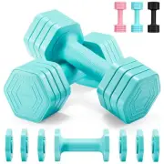 Adjustable Dumbbell Set, 4 in 1 Weights for Women at Home, Hand Weights Dumbb...