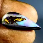 7.57 ct Remarkable Fancy (24 x 10 mm) Multi Australian Koroit Boulder Opal