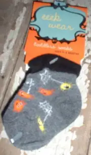 Infant HALLOWEEN SOCKS 0-6mo NEW Spider Web Baby