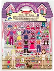Melissa & Doug Puffy Sticker Play Set, Dress-up (Reusable Activity Book, 76 Stickers, Great for Travel)
