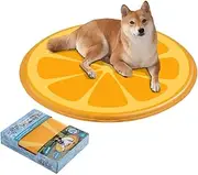 Pet Cooling Mat Gel Mats Cool Pad Dog Puppy Cat Orange Pattern 60X60X0.8CM