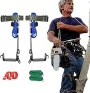 Tree Climbing Gear Kit - Climbing Pizes, Adjustable Tree Work Tools | Climbing Gear with Safety Straps, Full Package of Non Glide Climbing Equipment