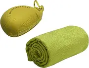 Vaveren Cool Gym Towel Fitness Neck Wrap for Neck and Face Hot Weather Soft Chilly Cool Towel for Running Travel Swimming Sports, Green